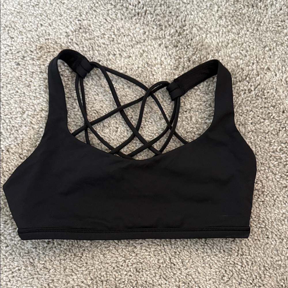 lululemon athletica Black Crisscross Sports Bra